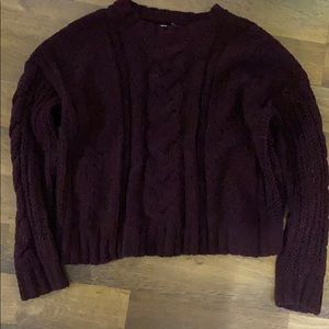 aeropostale maroon sweater very thick with design